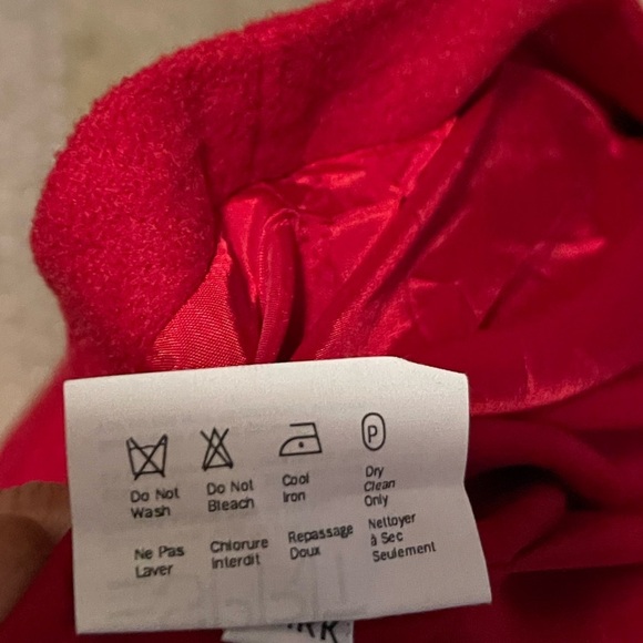 Vintage By Esprit Red Wool Blend Winter Jacket Size: M - Picture 7 of 11